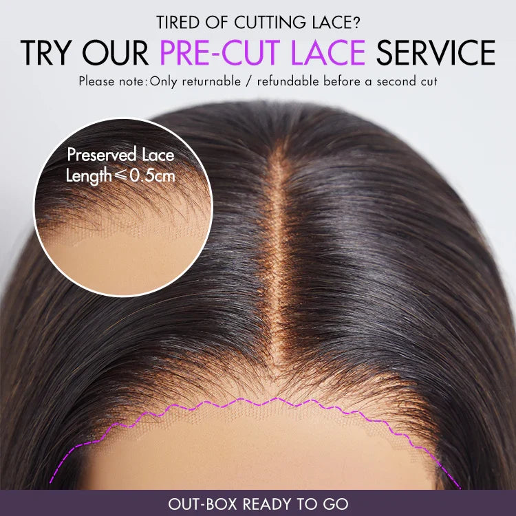 PreMax Wigs - Nature Max Yaki Straight Ear-to-ear 13x6 Frontal HD Lace Glueless Wig 100% Human Hair