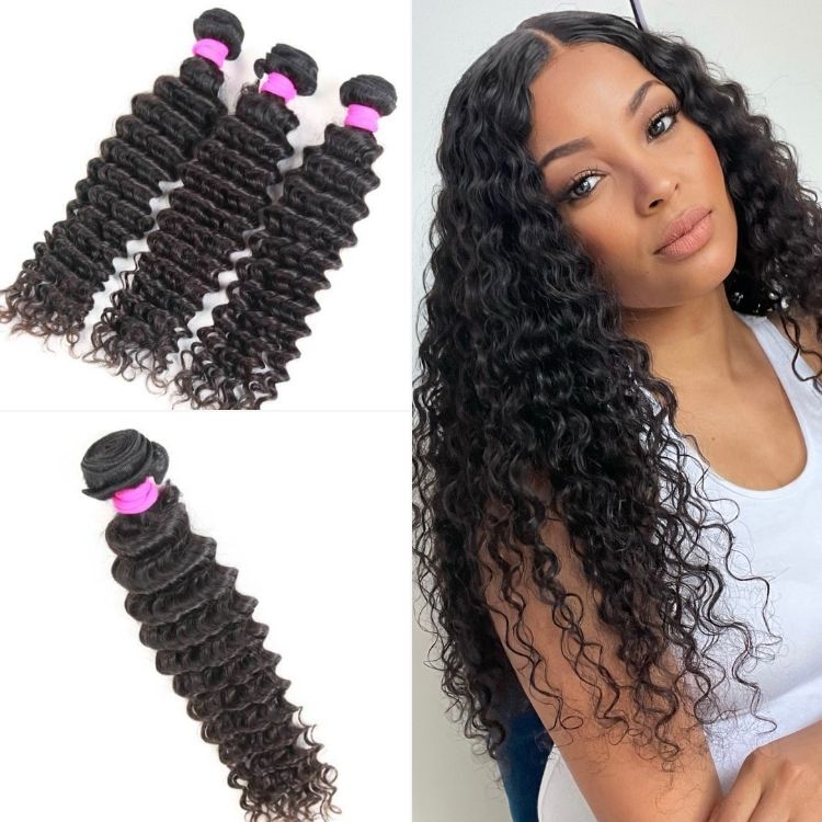 Messy Burmese Curly / Silky Straight / Body Wave / Deep Wave Bundles 100% Premium Remy Human Hair Bundles 1pc / 3pcs