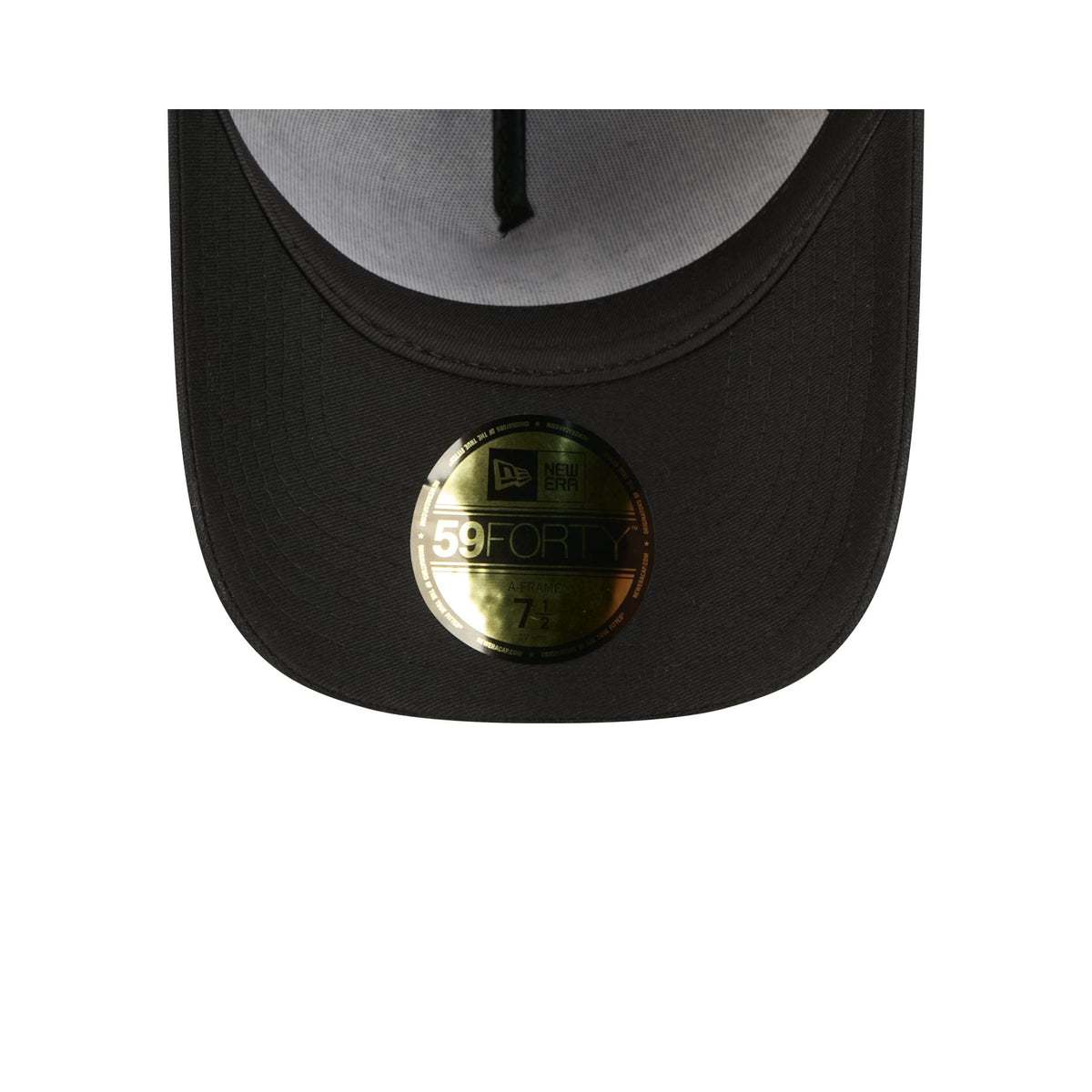 Los Angeles Dodgers Waxed Canvas Black 59FORTY A-Frame Fitted Hat