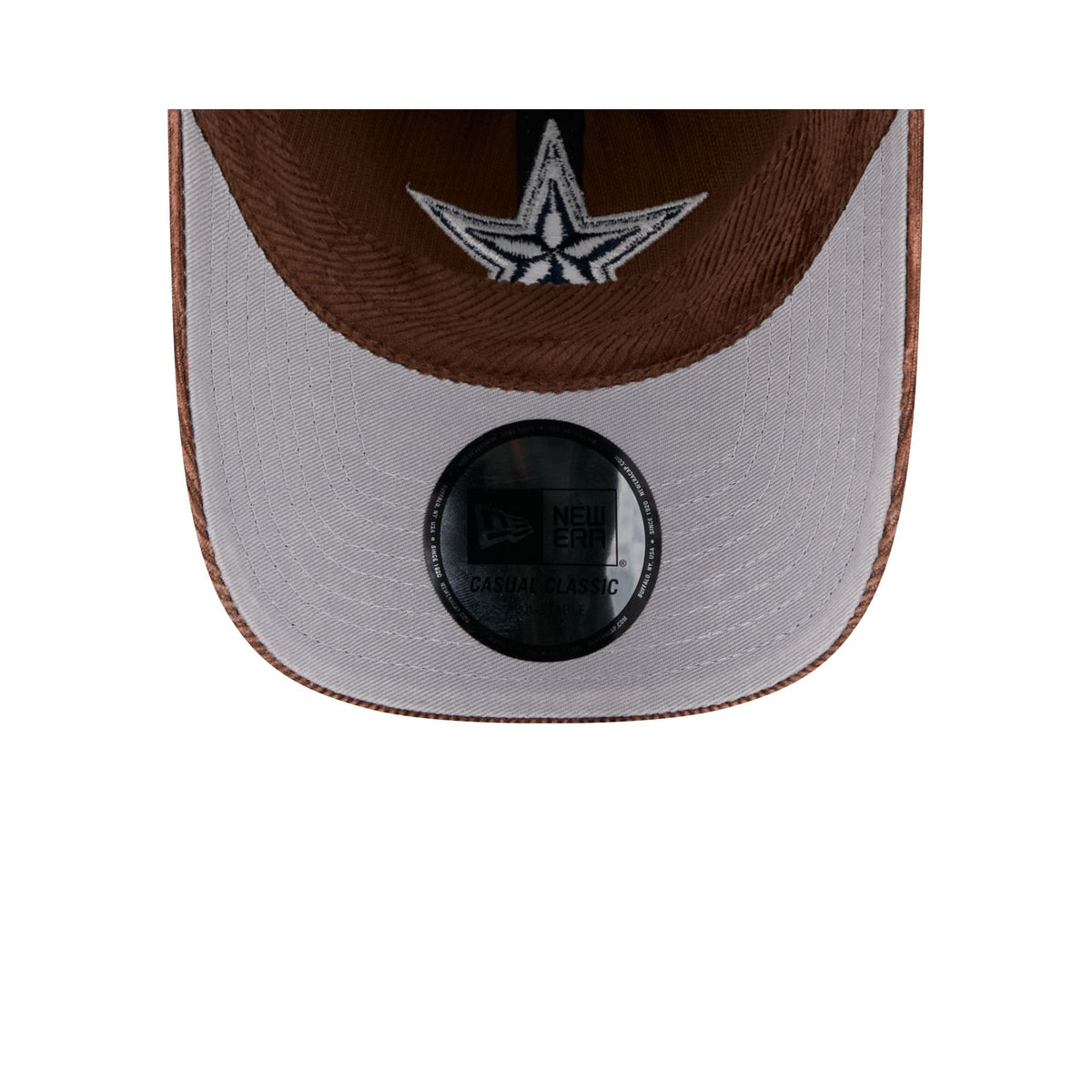Dallas Cowboys Washed Brown Corduroy Casual Classic Adjustable Hat