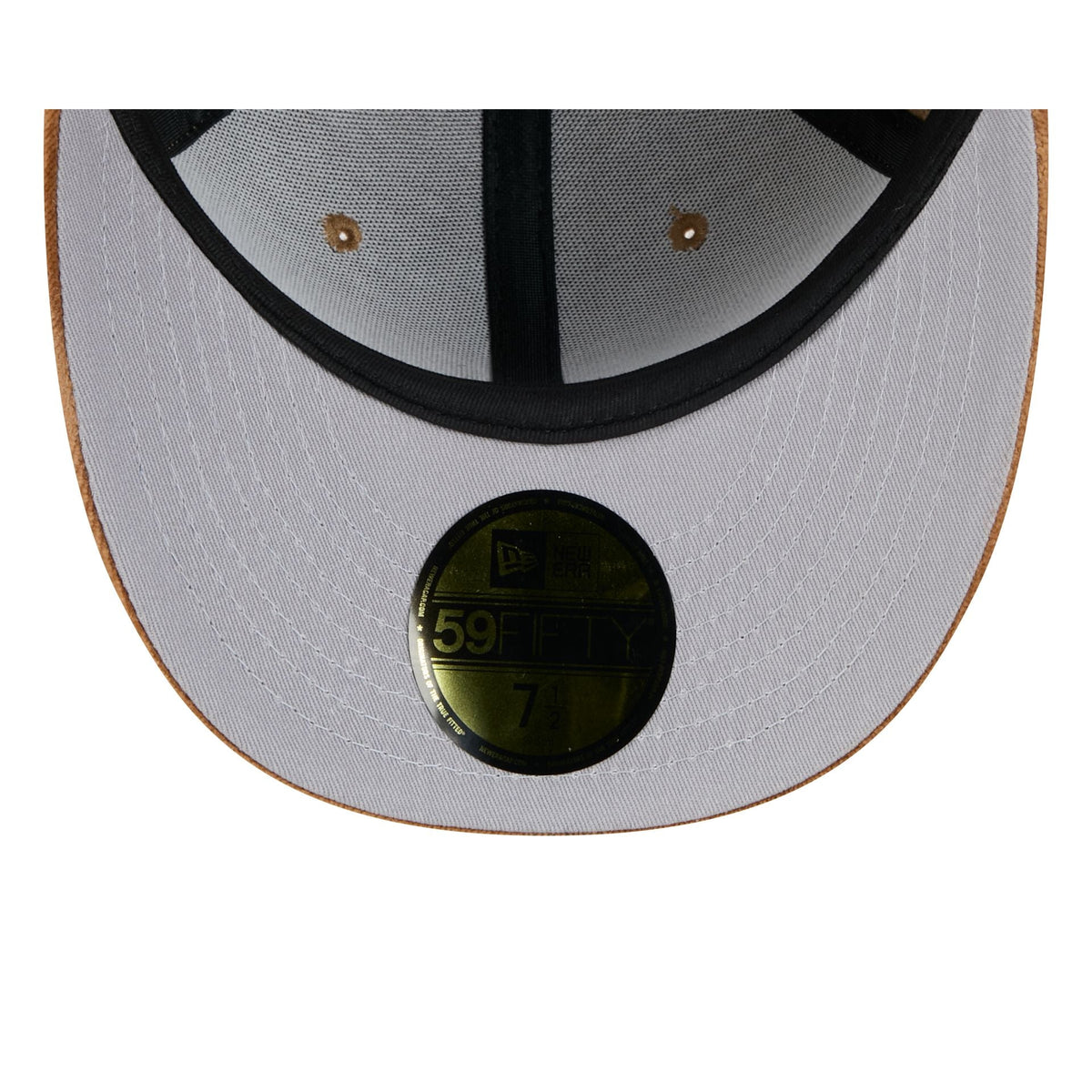 Atlanta Braves Moon Brisbane Moss Brown Visor 59FIFTY Fitted Hat