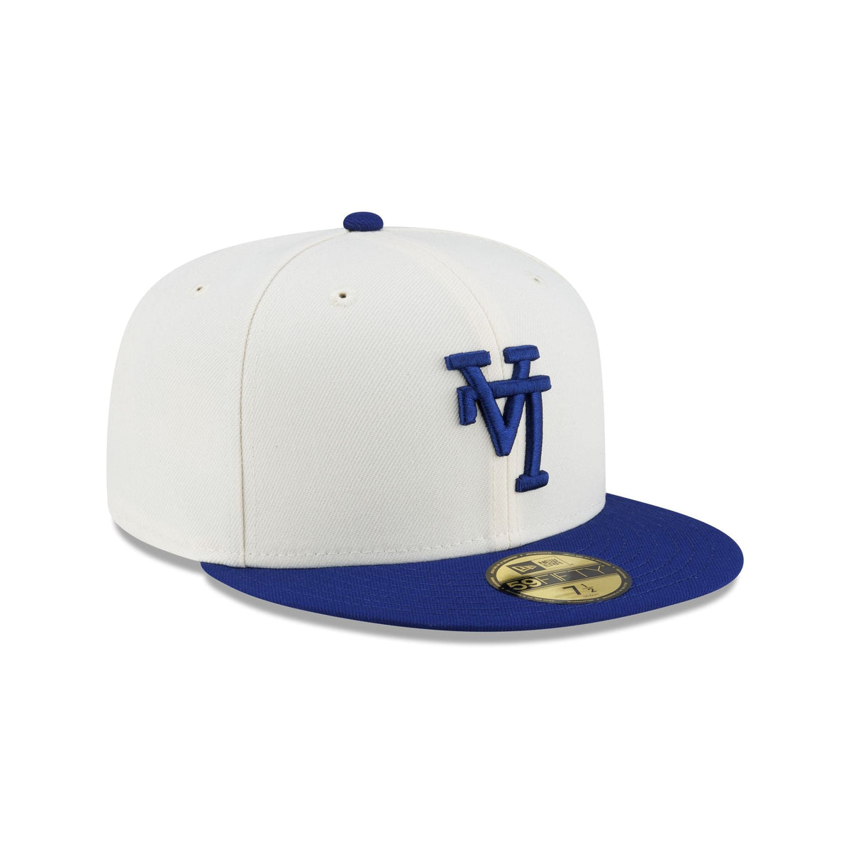 Los Angeles Dodgers Upside Down Logo Cream 59FIFTY Fitted Hat