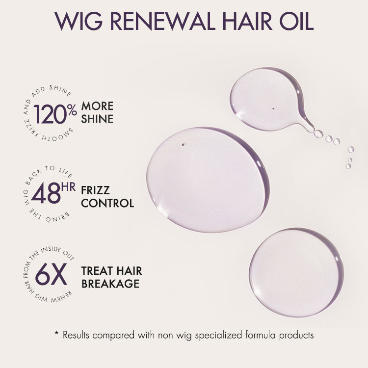 US Only | Wig Renewal Hair Oil. Repairs Dry & Damaged Hair. Boosts Shine. Controls Frizz