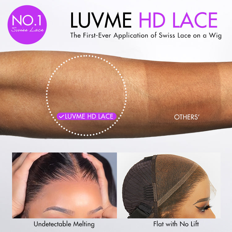 Luvme Hair Mature Bouncy Curl Left C Part Glueless Minimalist HD Lace Wig Pre-Cut Lace