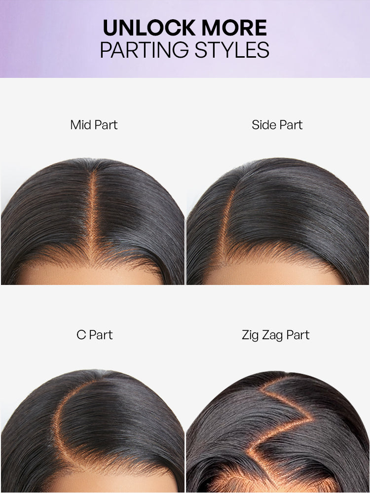 Luvme All-Day Comfort 250% Density Glueless 7x6 Closure HD Lace Loose Body Wave Short Wig Pre-Cut Lace