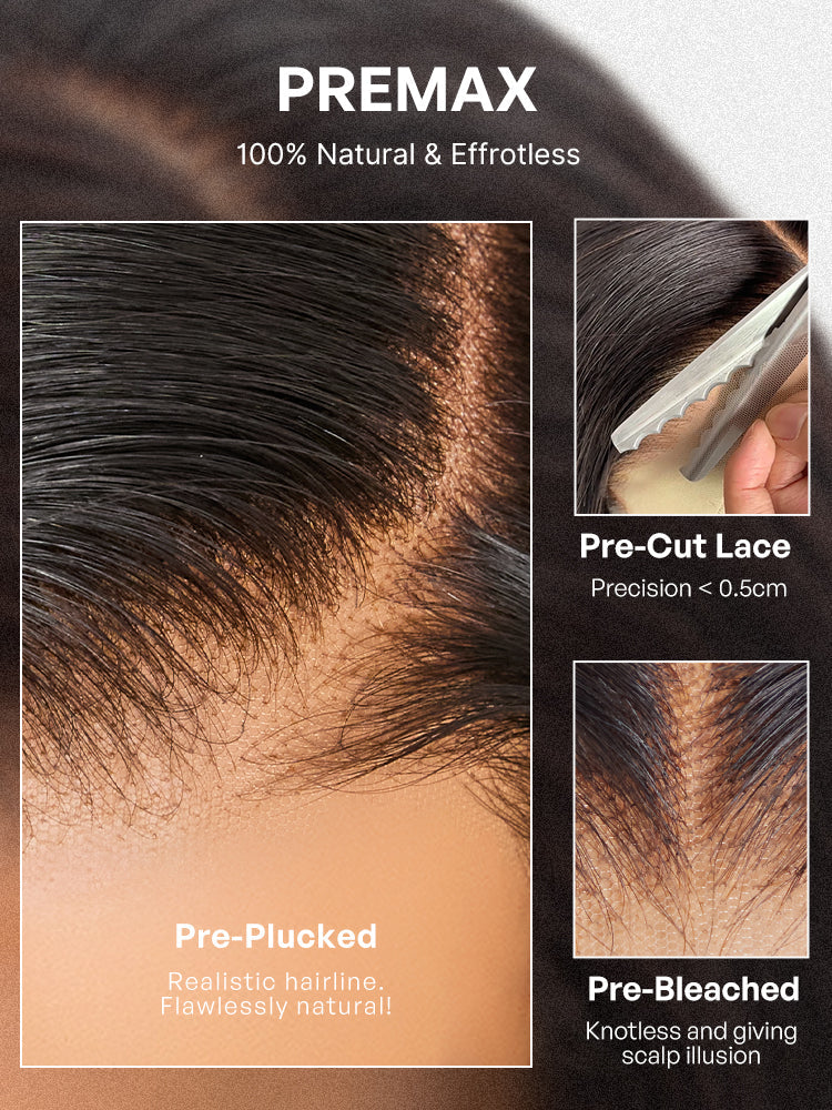 Luvme All-Day Comfort 250% Density Glueless 7x6 Closure HD Lace Loose Body Wave Short Wig Pre-Cut Lace