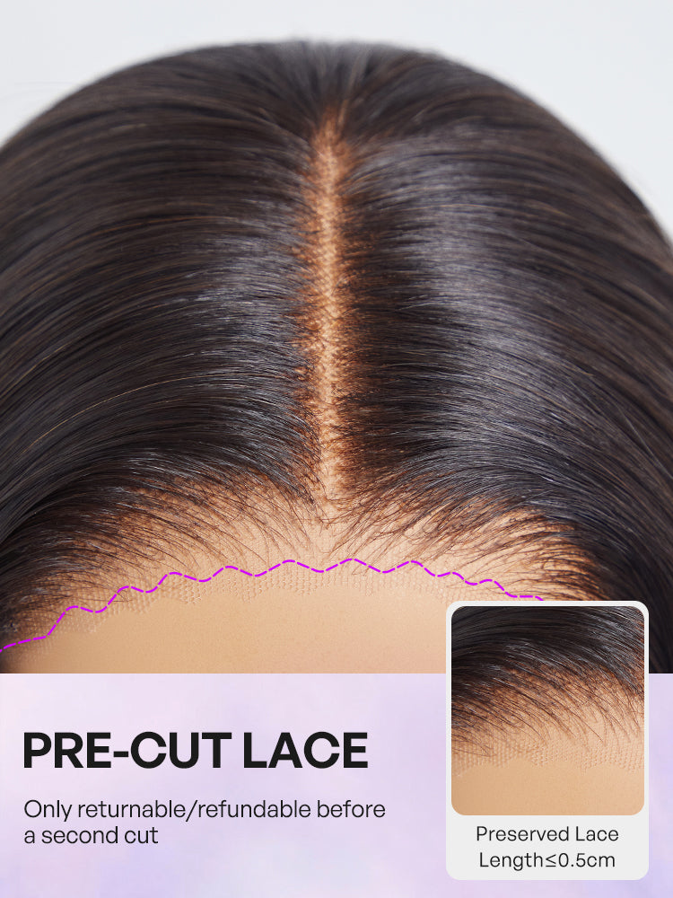 Wet and Wavy 5x5 Closure Pre-Cut Lace Water Wave Wig Glueless Side Part Human Hair Wig