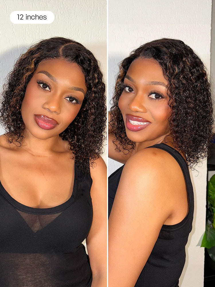 Wet and Wavy 5x5 Closure Pre-Cut Lace Water Wave Wig Glueless Side Part Human Hair Wig