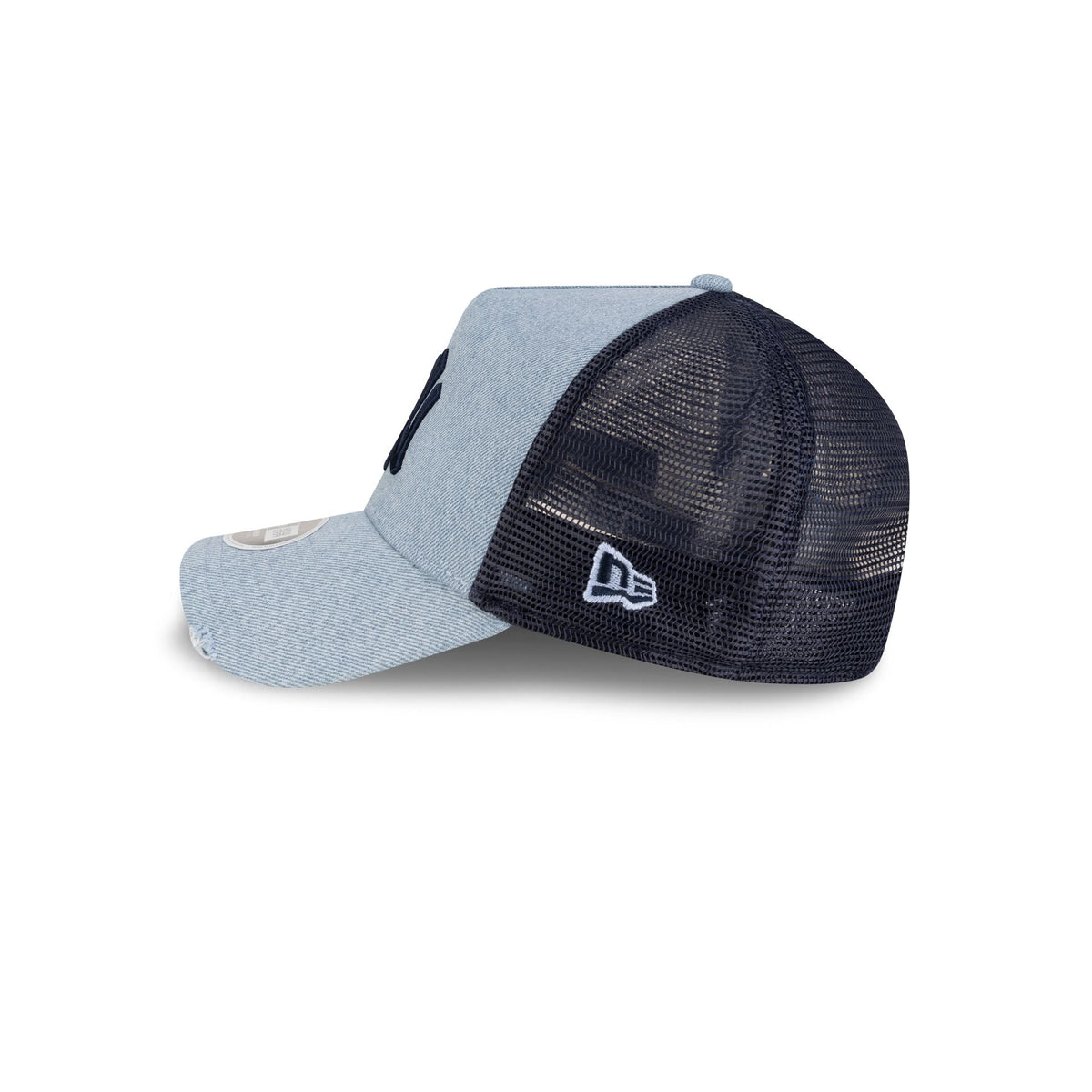New York Yankees Denim Blue Women's 9FORTY A-Frame Trucker Hat