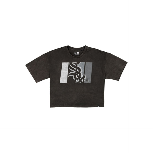 Chicago White Sox Sport Night Black Cropped Women's T-Shirt