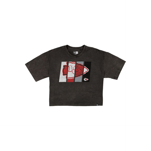 Kansas City Chiefs Sport Night Black Cropped Women's T-Shirt