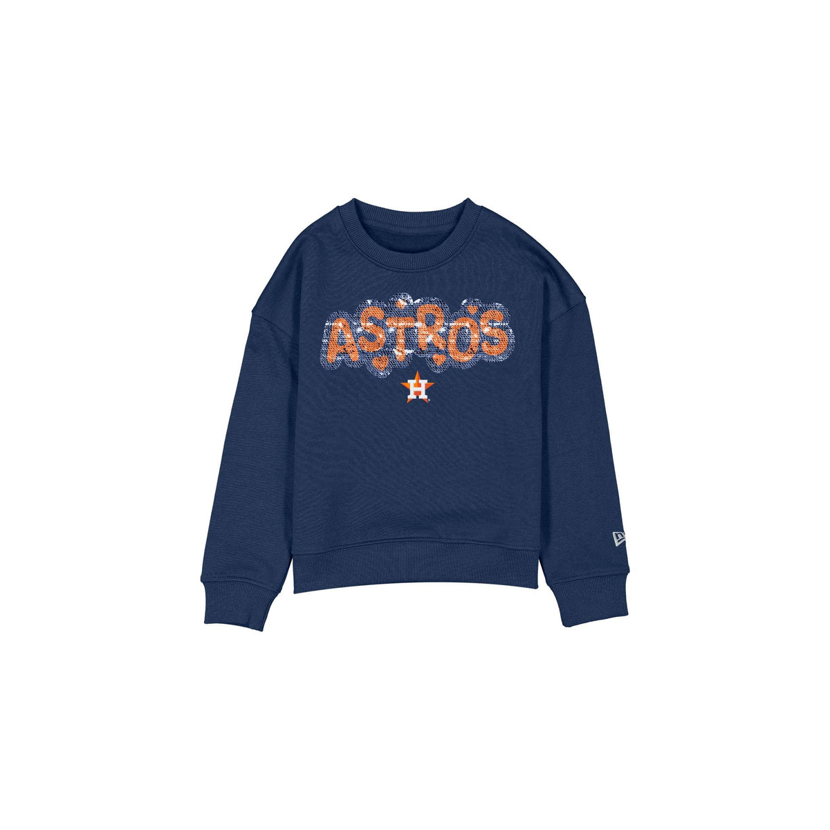 Houston Astros Flip Sequin Girls Crewneck
