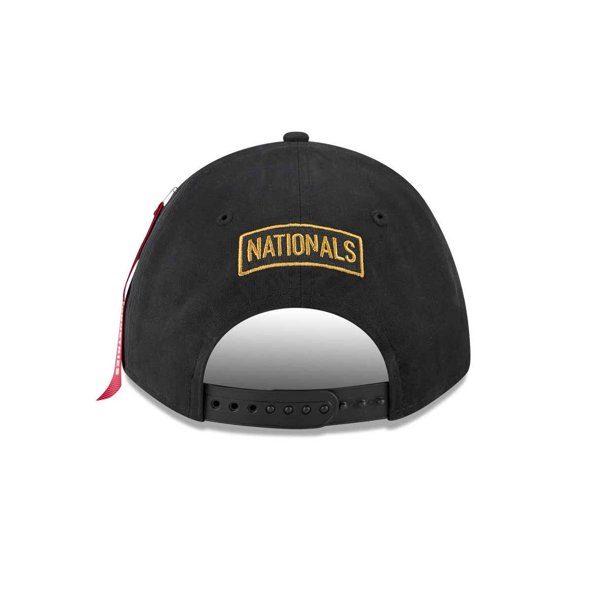 Alpha Industries x Washington Nationals Black 9FORTY M-Crown A-Frame Snapback Hat