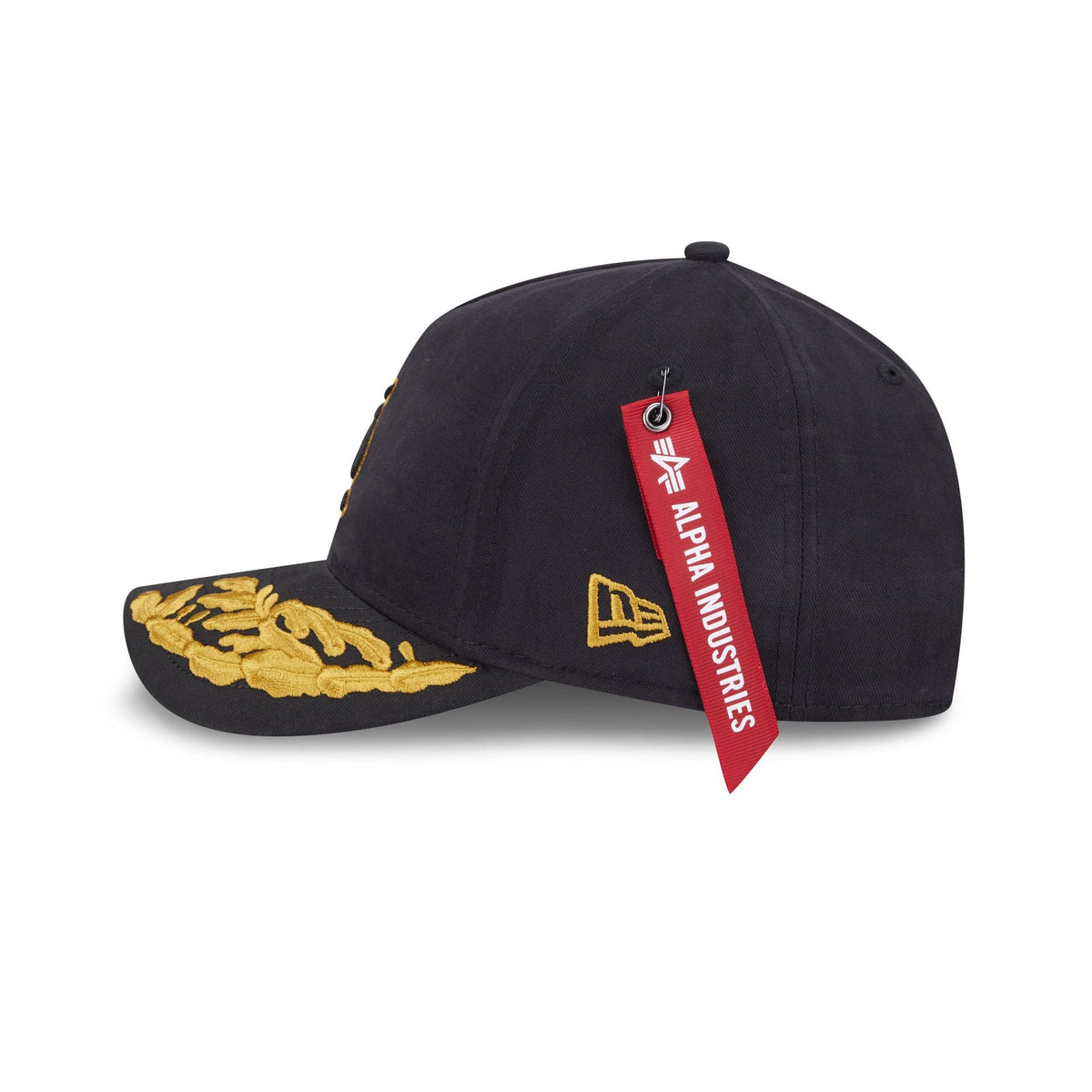 Alpha Industries x St. Louis Cardinals Black 9FORTY M-Crown A-Frame Snapback Hat