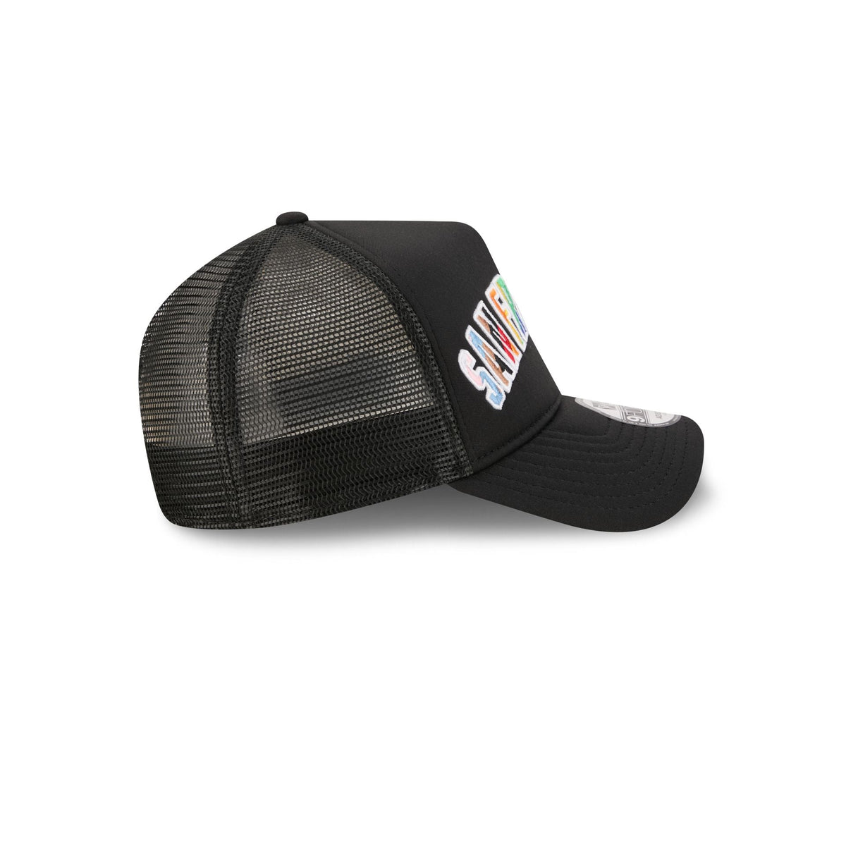 San Francisco Giants Rainbow Wordmark 9FORTY A-Frame Trucker Hat