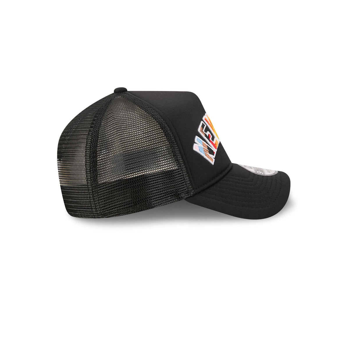 New York Yankees Rainbow Wordmark 9FORTY A-Frame Trucker Hat