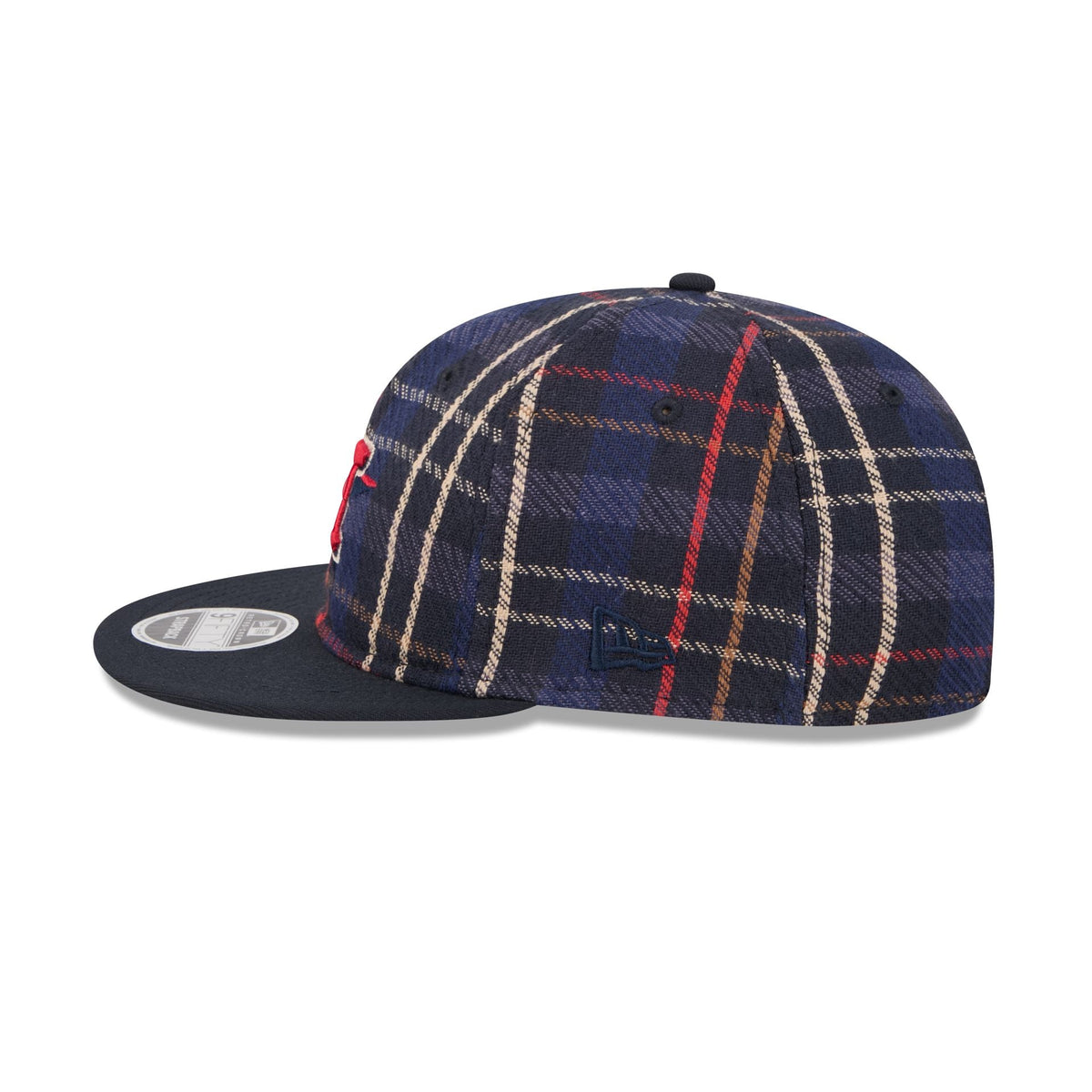 Houston Astros Grunge Plaid Retro Crown 9FIFTY Adjustable Hat