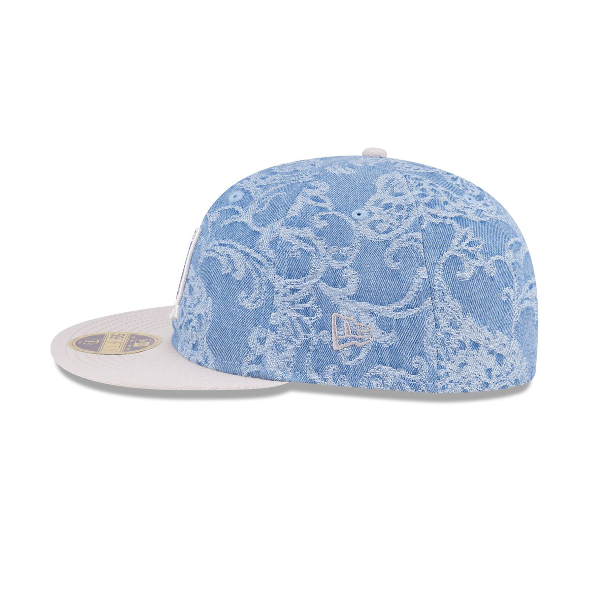 Just Caps Jacquard Denim Las Vegas Raiders Retro Crown 59FIFTY Fitted Hat