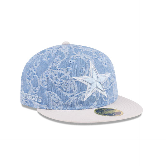 Just Caps Jacquard Denim Dallas Cowboys Retro Crown 59FIFTY Fitted Hat
