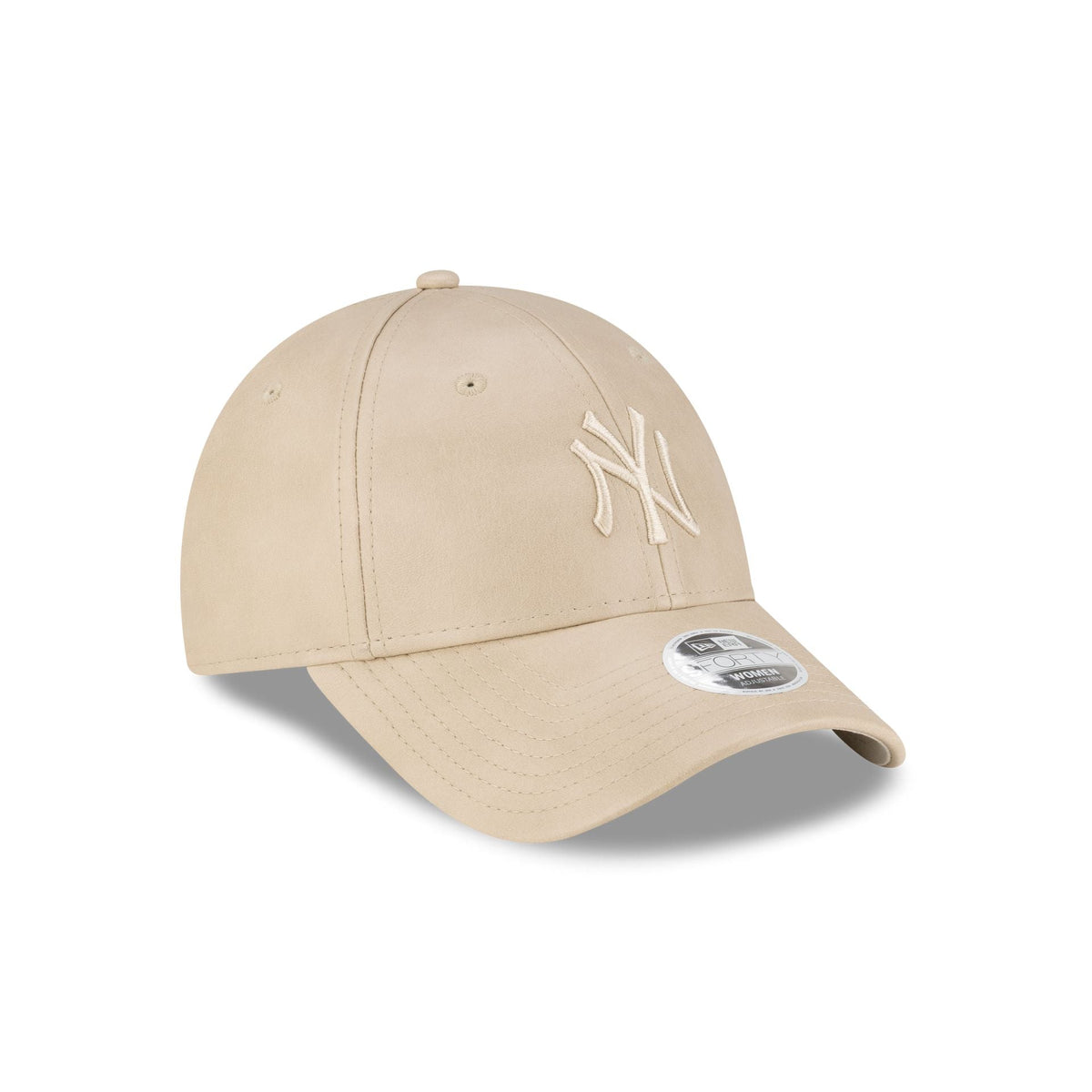 New York Yankees Faux Leather Women's Stone 9FORTY Adjustable Hat