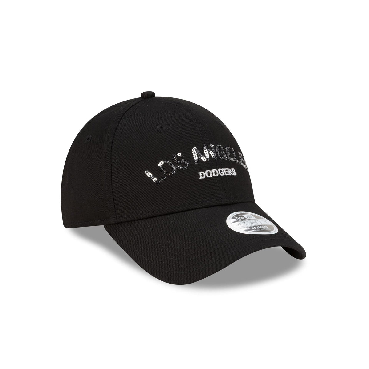 Los Angeles Dodgers Sequin Wordmark Women's 9FORTY Adjustable Hat