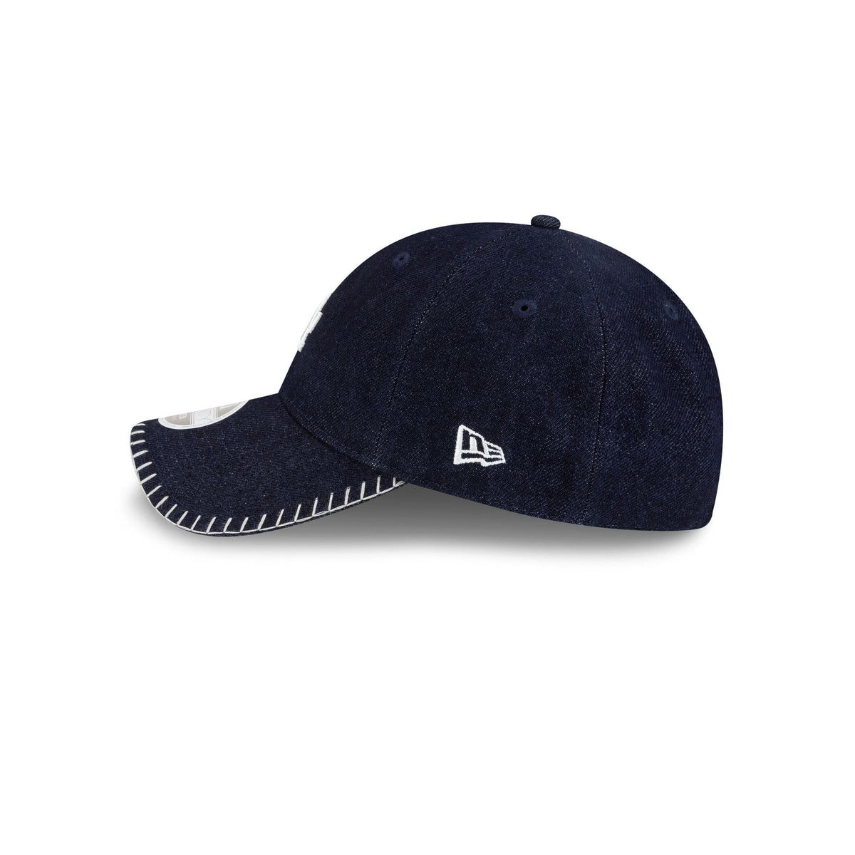 Los Angeles Dodgers Navy Denim Stitch Women's 9TWENTY Adjustable Hat