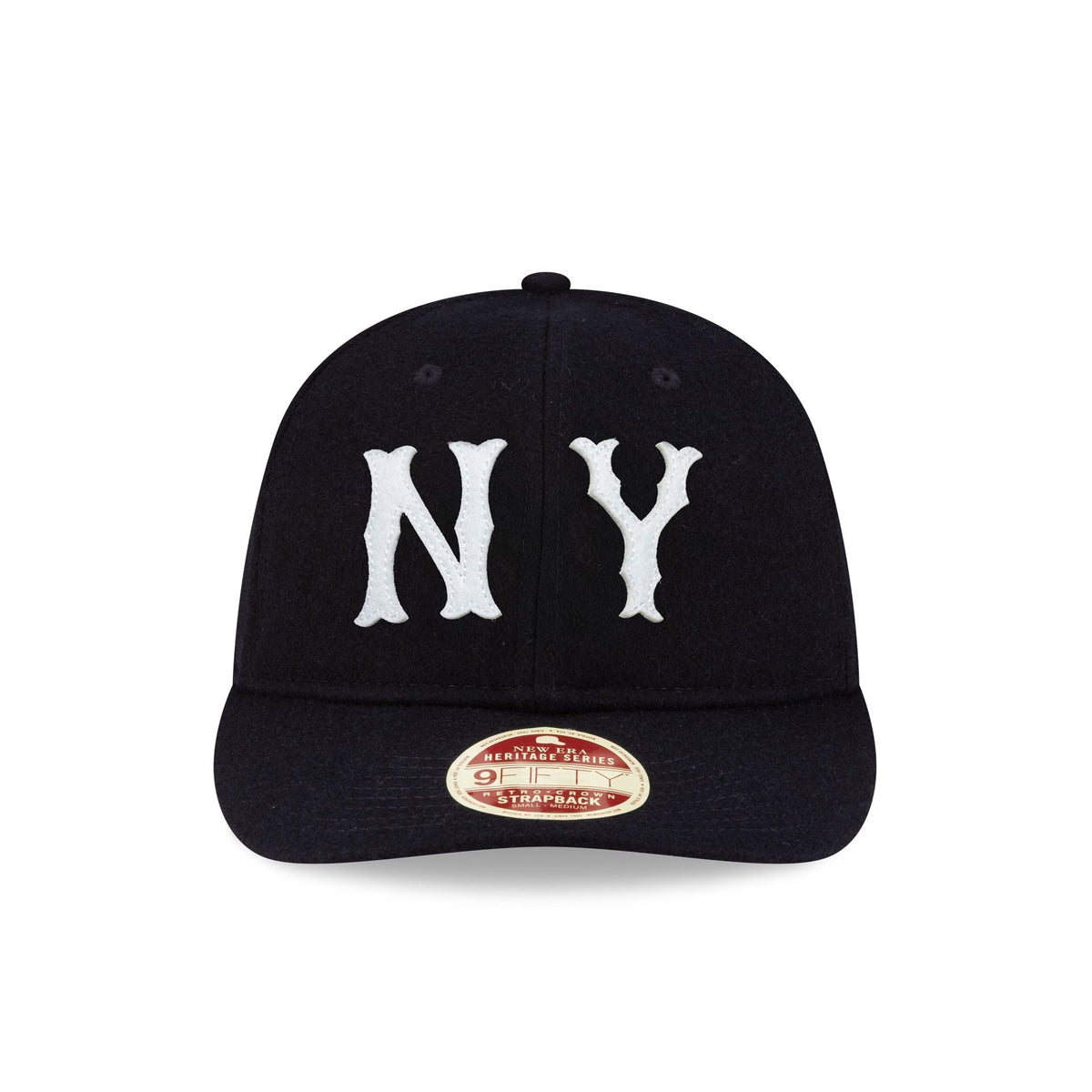 New York Highlanders Black Melton Wool Heritage Series Retro Crown 9FIFTY Strapback Hat