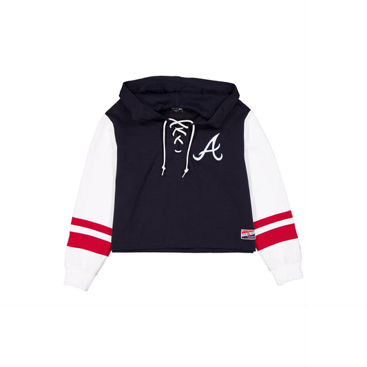 Atlanta Braves Throwback Tie Women's Hoodie