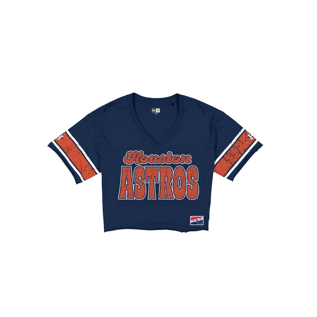 Houston Astros Throwback Women's Cropped T-Shirt