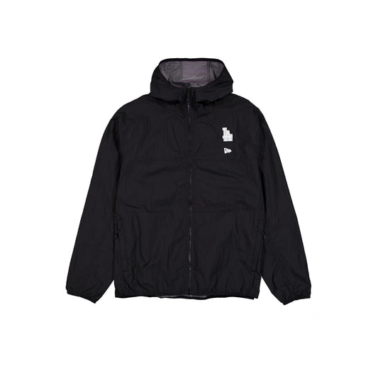 Los Angeles Dodgers Logo Essentials Black Full-Zip Windbreaker