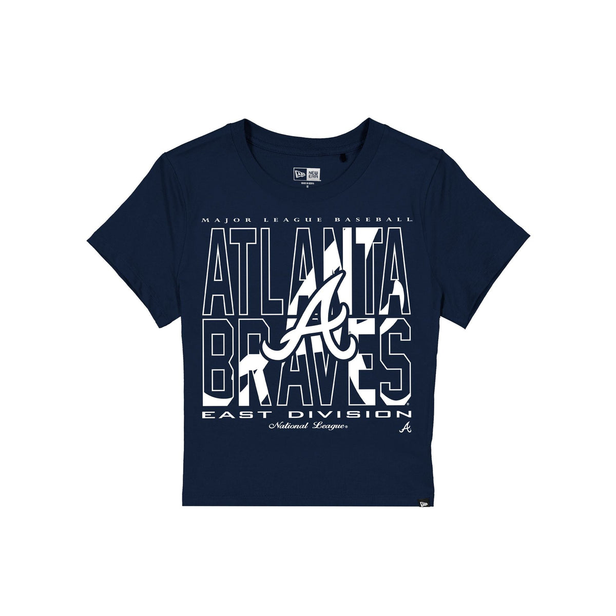 Atlanta Braves Leisure Women's Shrunken Cropped T-Shirt