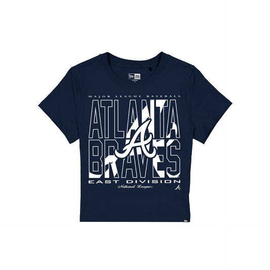 Atlanta Braves Leisure Women's Shrunken Cropped T-Shirt