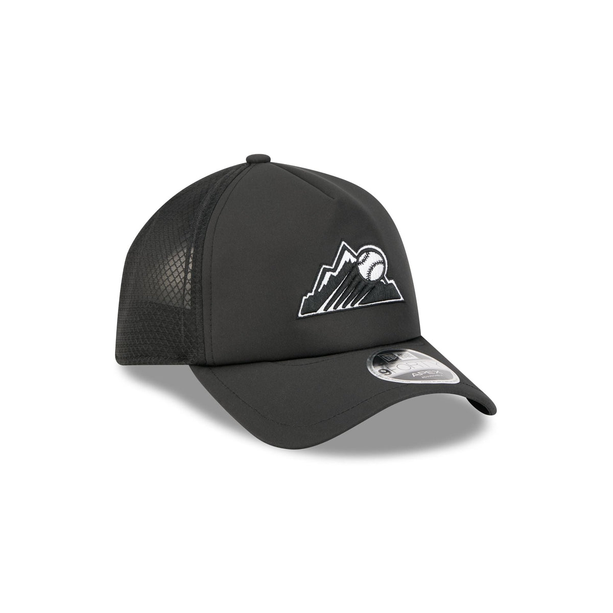 Colorado Rockies 2026 Batting Practice Alt Mountain 9FORTY APEX Trucker Hat