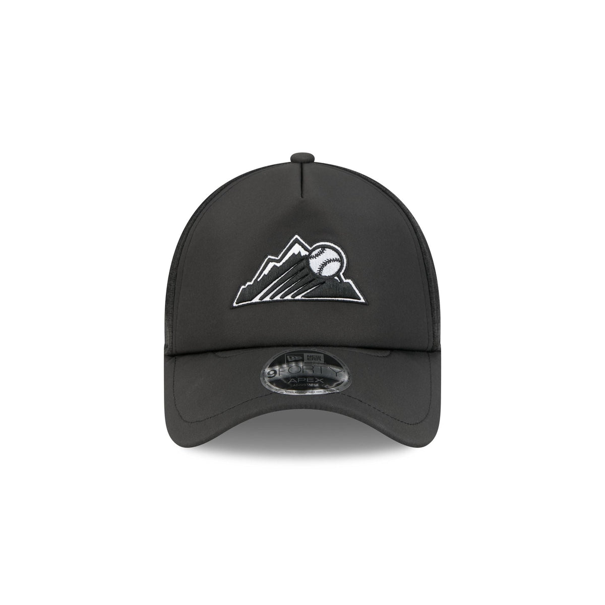 Colorado Rockies 2026 Batting Practice Alt Mountain 9FORTY APEX Trucker Hat