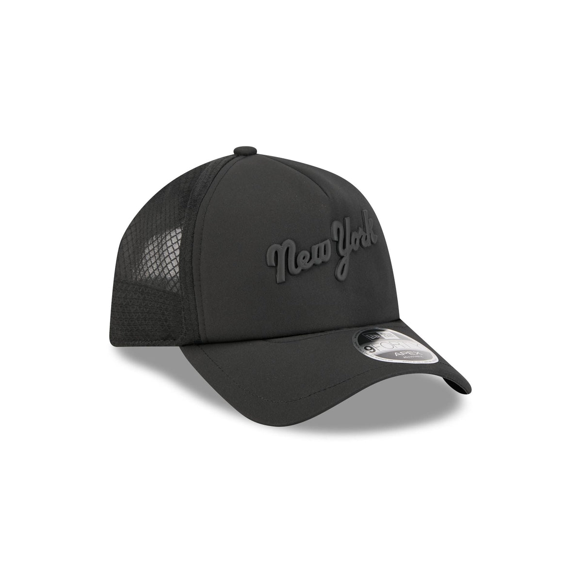 New York Mets 2026 Batting Practice Black 9FORTY APEX Trucker Hat