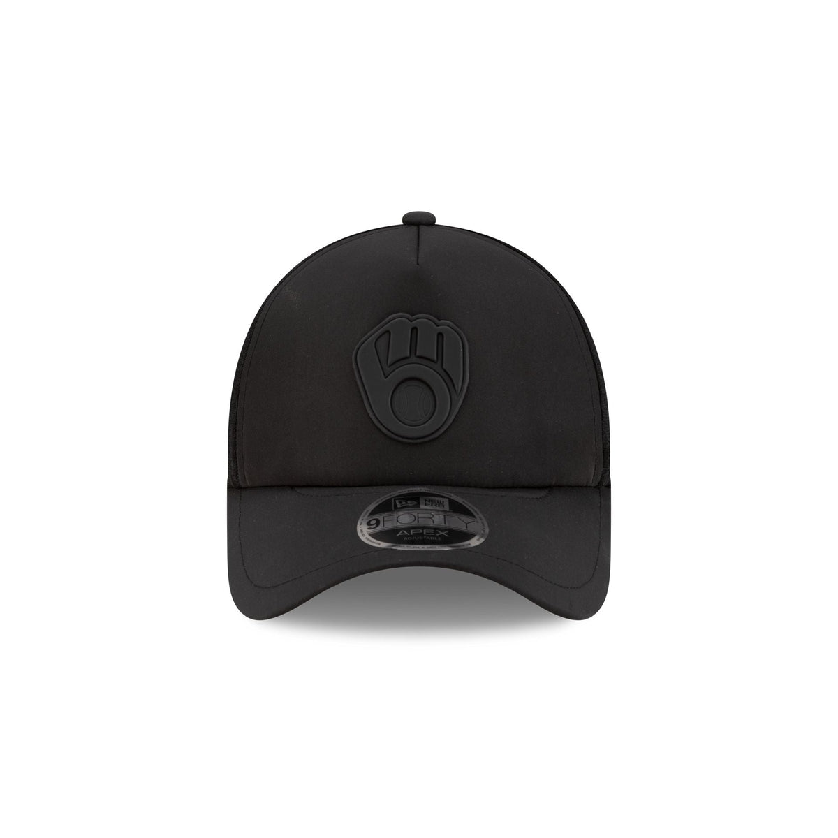 Milwaukee Brewers 2026 Batting Practice Black 9FORTY APEX Trucker Hat