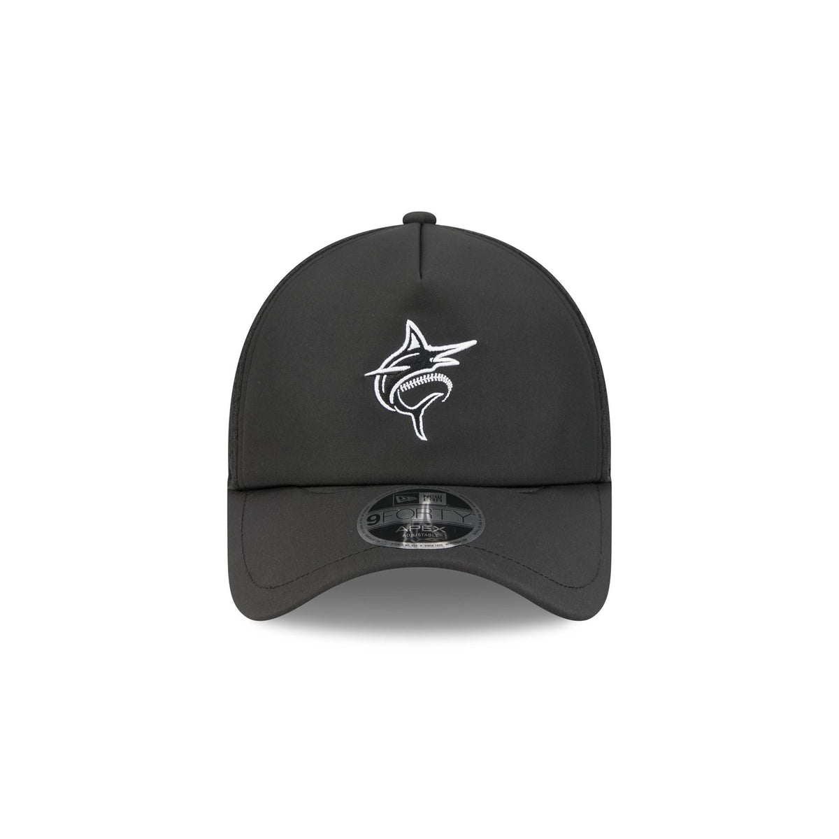 Miami Marlins 2026 Batting Practice Alt Marlin 9FORTY APEX Trucker Hat
