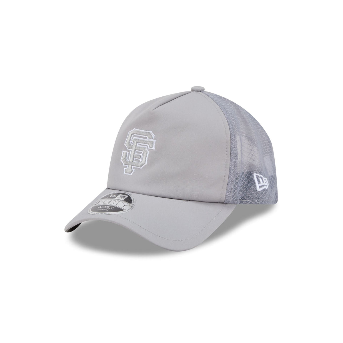 San Francisco Giants 2026 Batting Practice Gray 9FORTY APEX Trucker Hat