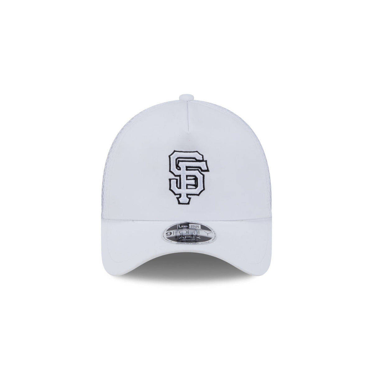 San Francisco Giants 2026 Batting Practice White 9FORTY APEX Trucker Hat