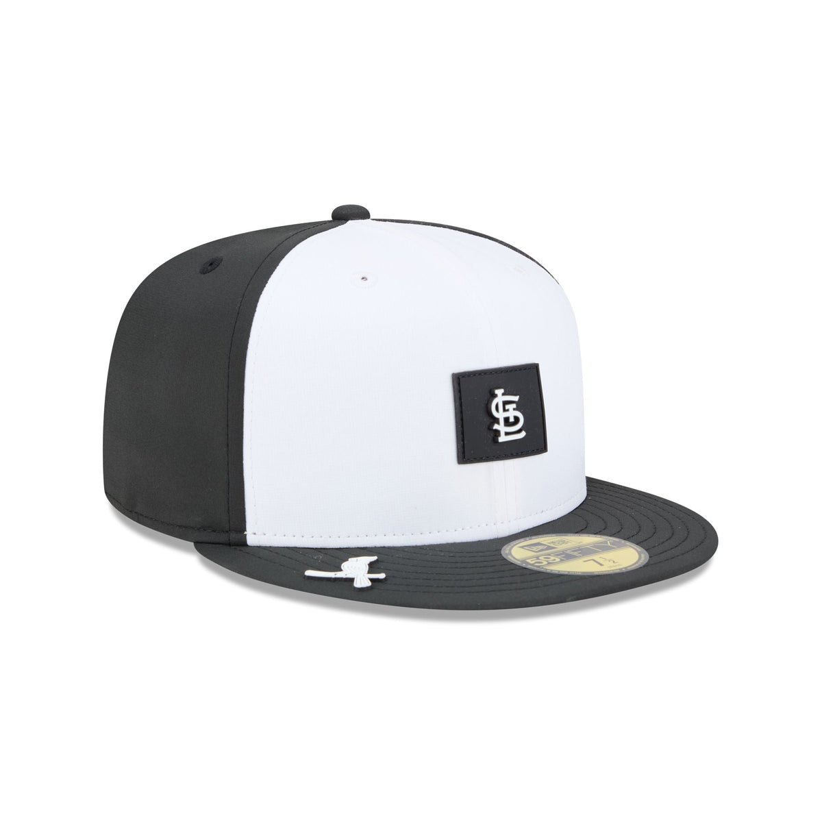 St. Louis Cardinals 2026 Clubhouse Black & White 59FIFTY Fitted Hat