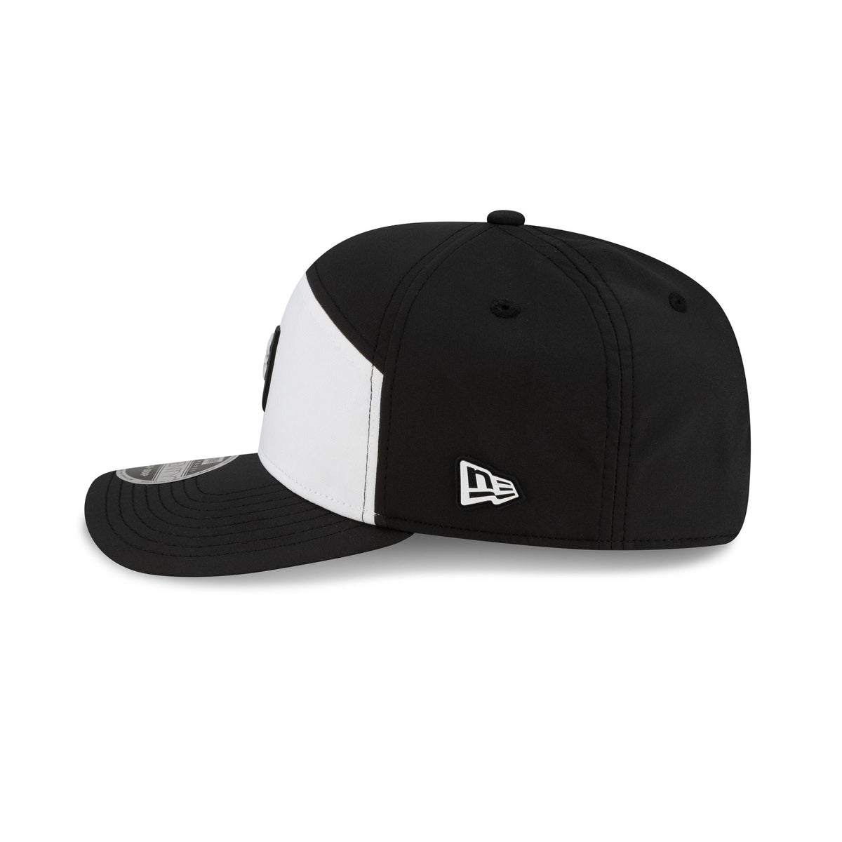 Baltimore Orioles 2026 Clubhouse Black & White Split Panel 9SEVENTY Stretch-Snap Hat