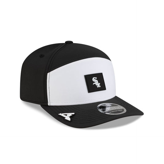 Chicago White Sox 2026 Clubhouse Black & White Split Panel 9SEVENTY Stretch-Snap Hat