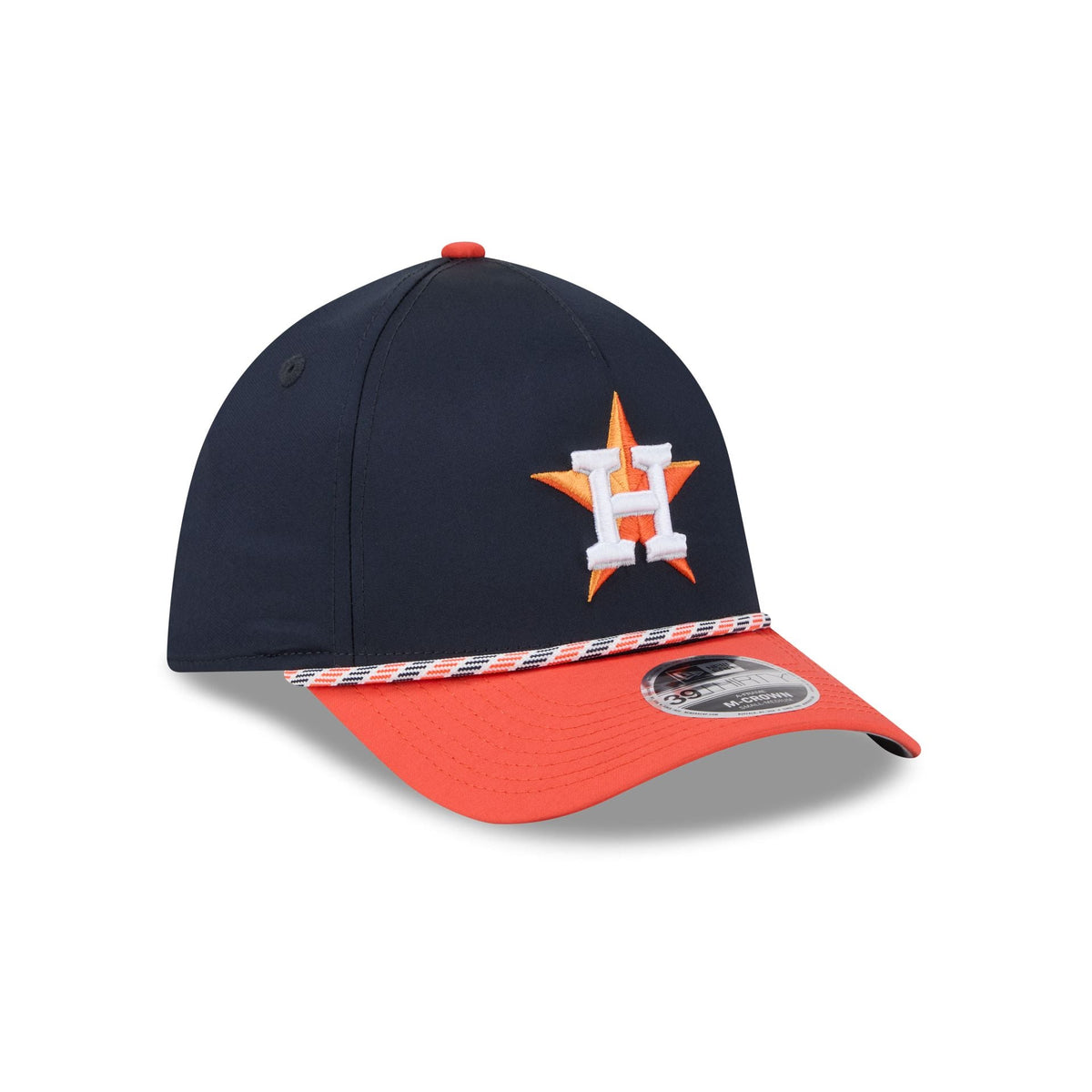 Houston Astros Rope 39THIRTY M-Crown A-Frame Stretch Fit Hat