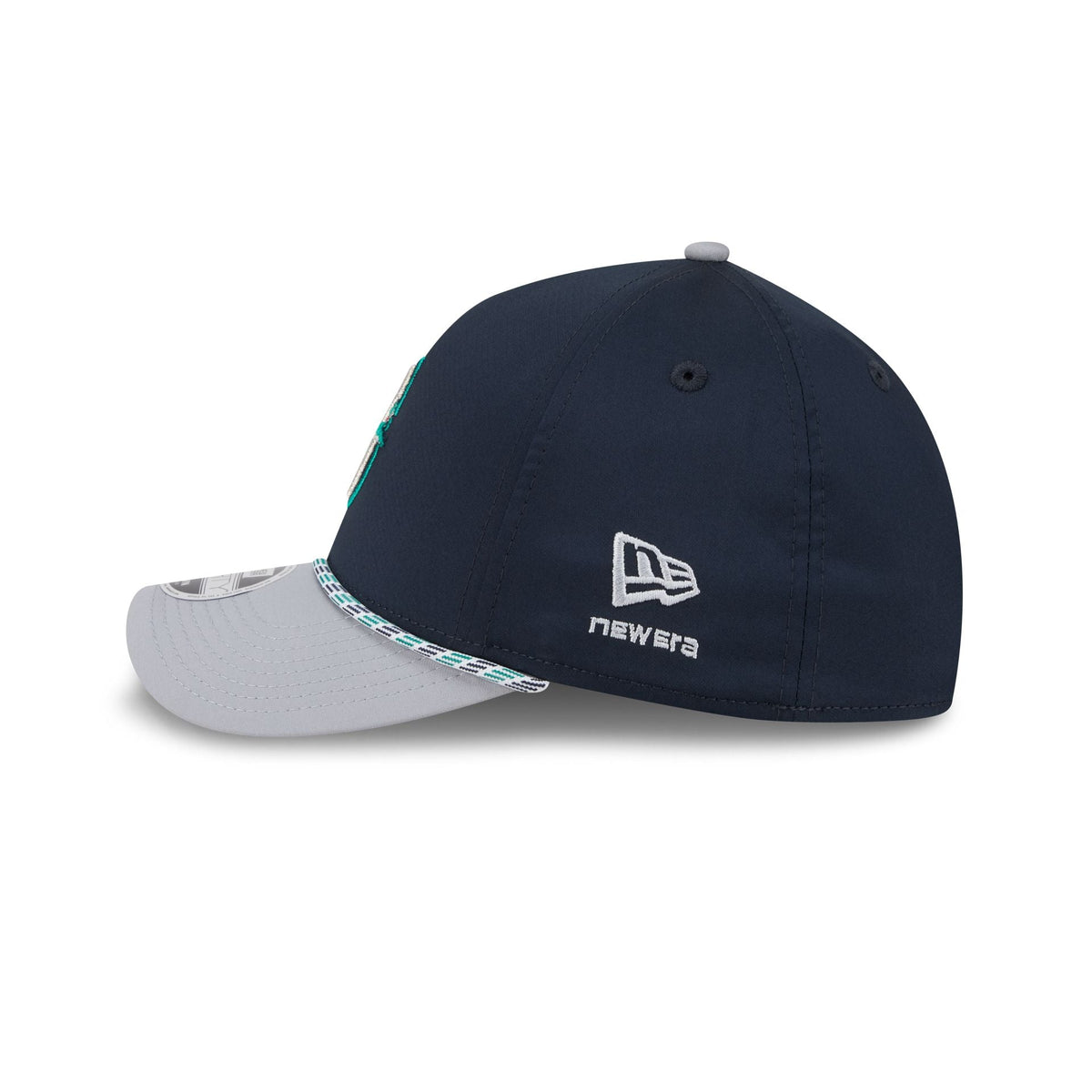 Seattle Mariners Rope 39THIRTY M-Crown A-Frame Stretch Fit Hat