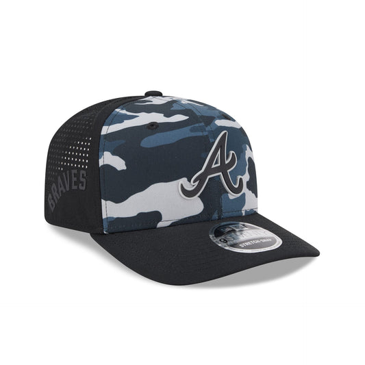 Atlanta Braves Black Camo Performance 9SEVENTY Stretch-Snap Hat