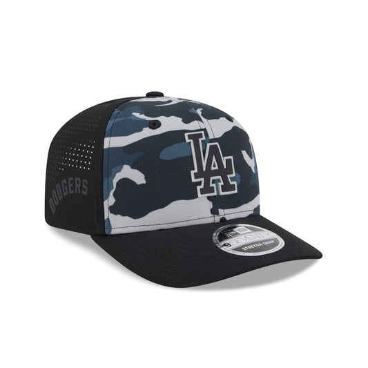 Los Angeles Dodgers Black Camo Performance 9SEVENTY Stretch-Snap Hat
