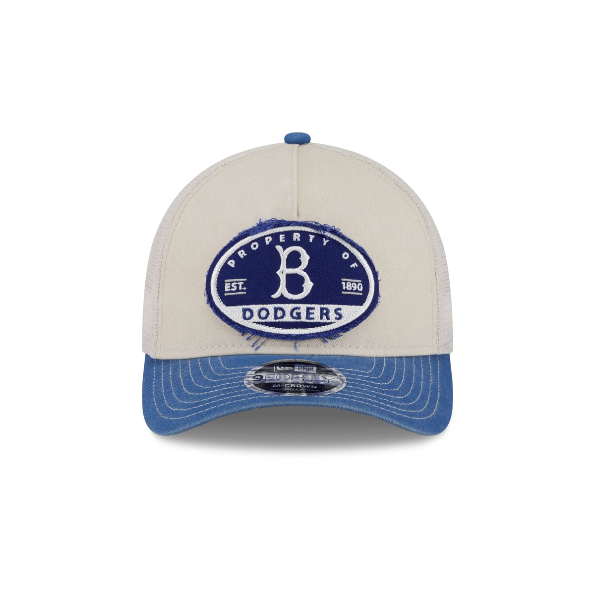 Brooklyn Dodgers Frayed 9FORTY M-Crown A-Frame Trucker Hat