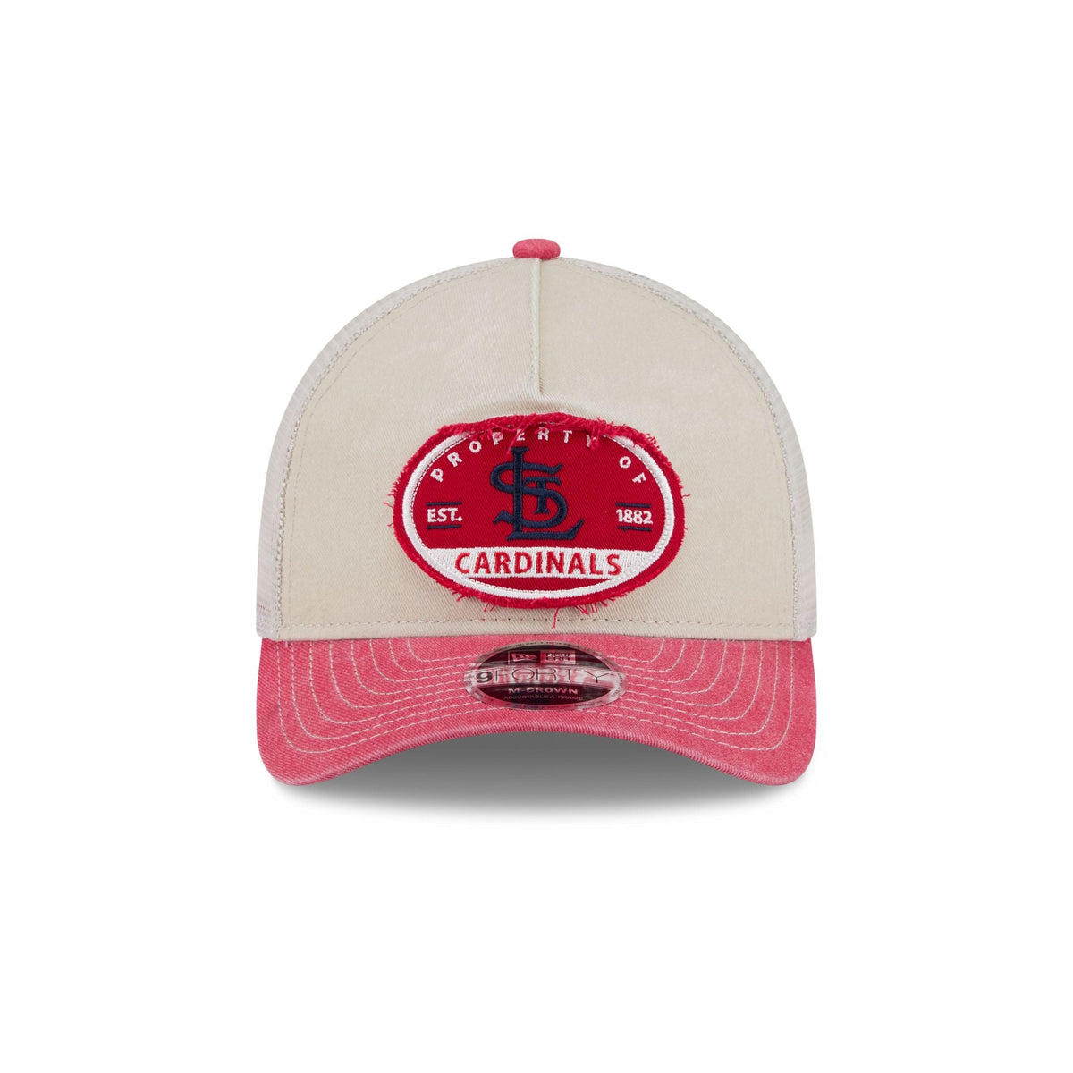 St. Louis Cardinals Frayed 9FORTY M-Crown A-Frame Trucker Hat