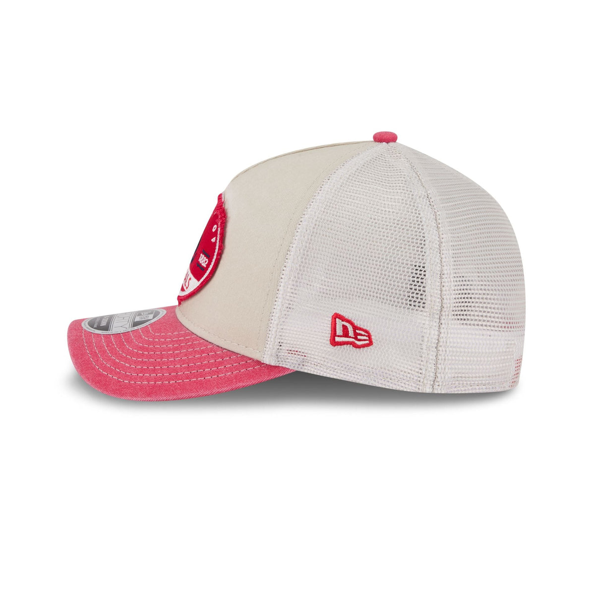 St. Louis Cardinals Frayed 9FORTY M-Crown A-Frame Trucker Hat