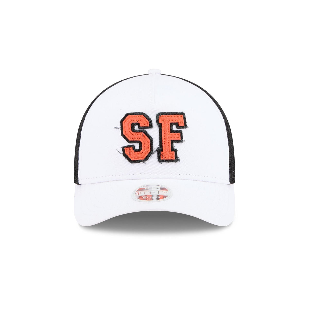 San Francisco Giants Optic White Felt Logo Women's 9FORTY M-Crown A-Frame Trucker Hat
